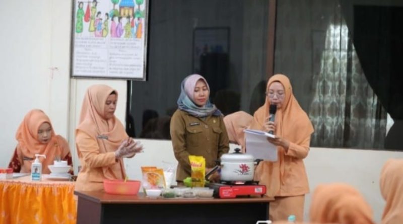 DWP Tanbu Gelar Demo Masak Cegah Stunting