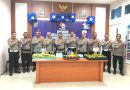 Rayakan Hut. Polantas Bhayangkara Ke-68 Polres Morowali Potong Tumpeng