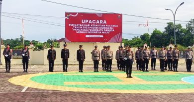 Polres Morowali Gelar Upacara Hari Kesaktian Pancasila,Kompol Jos A.Chrismats Lawani,SH Bertindak Sebagai Inspektur Upacara