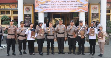 Kapolres Cirebon Kota Berikan Penghargaan Kepada Personel Yang Berprestasi