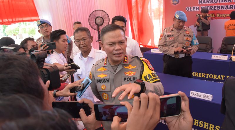 Komitmen  Berantas Penyalahgunaan Nakotika,Kapolda Sulteng Pimpin Pemusnahan Sabu Jaringan Internasional