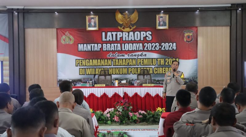 Polresta Cirebon Laksanakan Latpraops Operasi Mantap Brata Lodaya 2023 – 2024