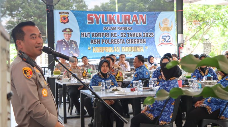 Polresta Cirebon Gelar Syukuran HUT ke-52 Korpri