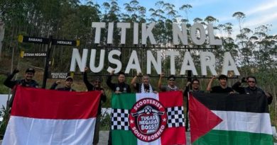 Komunitas Vespa Tanah Bumbu Gelar Turing Ke Titik Nol Nusantara Sambil Solidaritas untuk Palestina