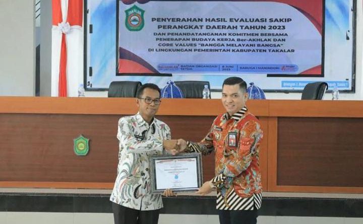 Nilai SAKIP Takalar Tahun 2023 Berhasil Naik Dan Mencapai Target