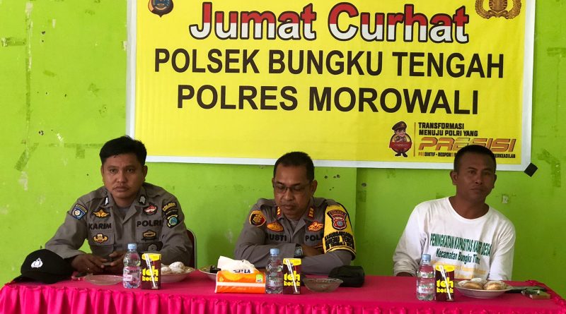 Jum’at Curhat Polsek Bungku Tengah Polres Morowali Berlangsung Di Desa Bahomoteve