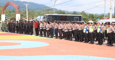 Pengamanan Kunjungan   Capres RI Kapolres Morowali Menggerakan 200 Personil