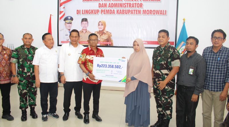 Gubernur Sulawesi Tengah Beri Santunan Bagi Korban Kecelakaan Kerja PT ITSS
