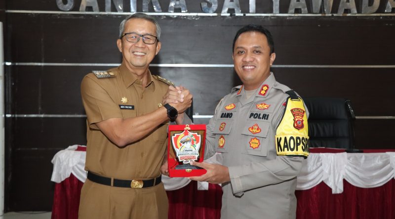 Kapolres Cirebon Kota Sambut Kunjungan Pj Walikota Cirebon