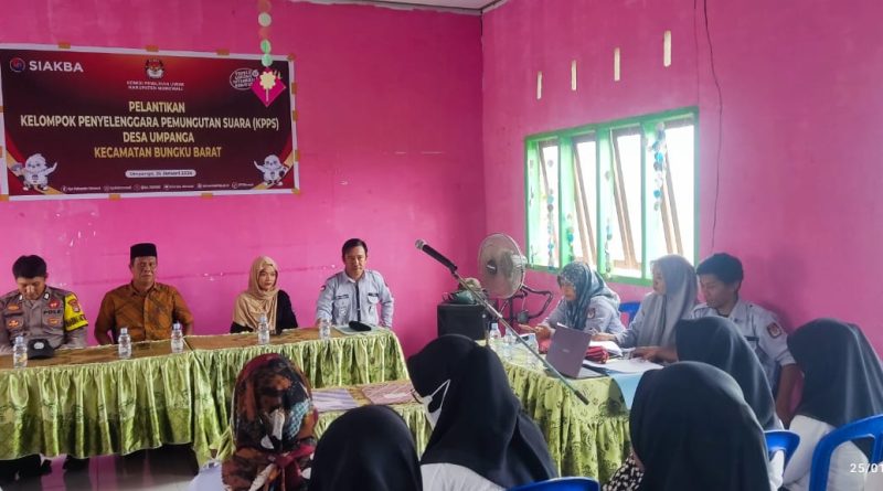 Anggota KPPS Pemilihan Tahun 2024 Desa Umpanga Di Lantik