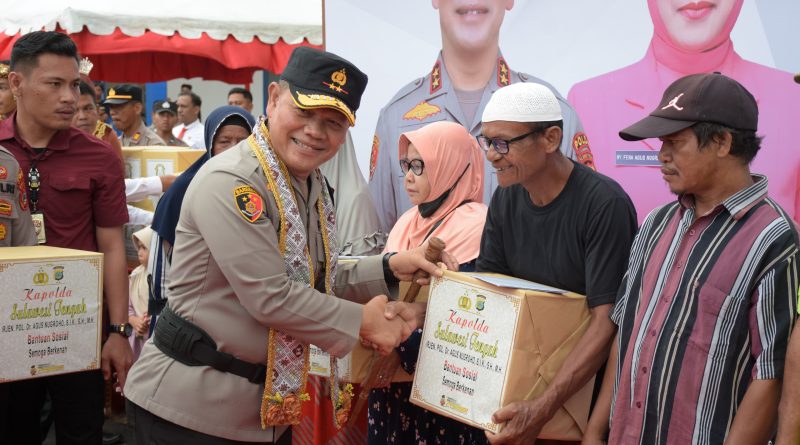 Kunker Kapolda Sulteng Di Morowali,Resmikan Gedung SPKT Dan Serahkan Bansos