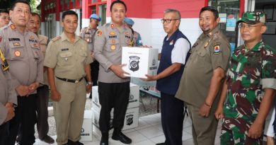 Pastikan Sarana dan Prasarana Aman, Kapolres Cirebon Kota Tinjau Gudang Logistik KPU Kecamatan Gunung Jati