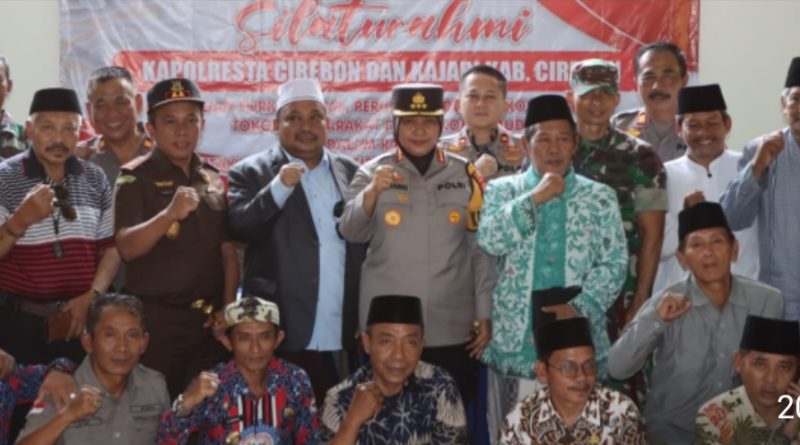 Kapolresta Cirebon Bersama Dandim dan Kajari Gelar Silaturahmi Kamtibmas di Ciwaringin