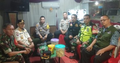 Camat Jonggol Bersama TNI dan Polri, Amankan Malam Takbir 1445 H