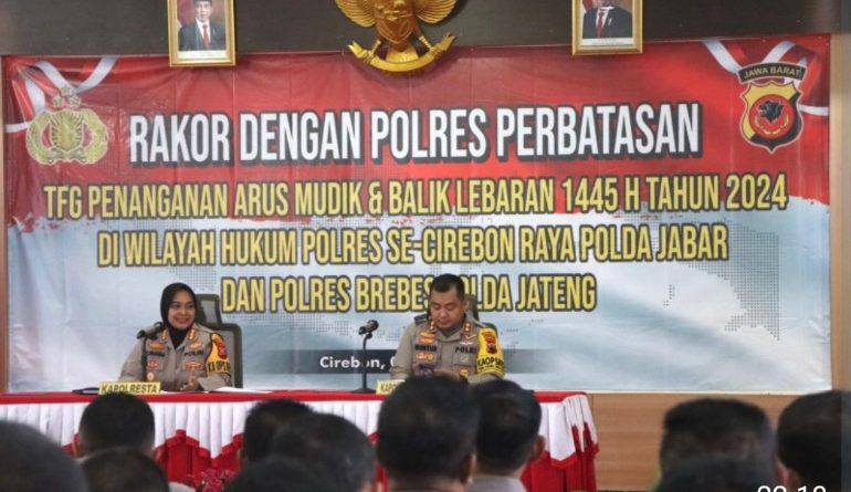 Polresta Cirebon Duduk Bersama Polres Sekitar Bahas Kelancaran Arus Mudik dan Balik 2024