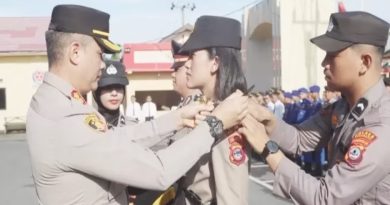 Pengangkatan Iptu Dewi Febriani sebagai Kasat Lantas Polres Kotabaru