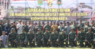 Wakili Kapolres Purwakarta, Kompol Ricky Ardipratama Hadiri Penutupan TMMD Ke- 120 Tahun 2024.