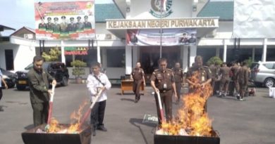 Kejari Purwakarta Sita 44 Kasus Musnahkan Barang Bukti Narkoba