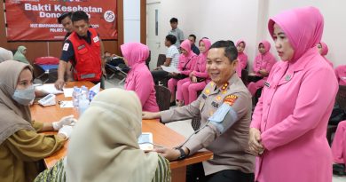 Bakti Kesehatan Donor Darah, Polres Morowali Bekerja Sama UPTD-PMI Dan RSUD Morowali