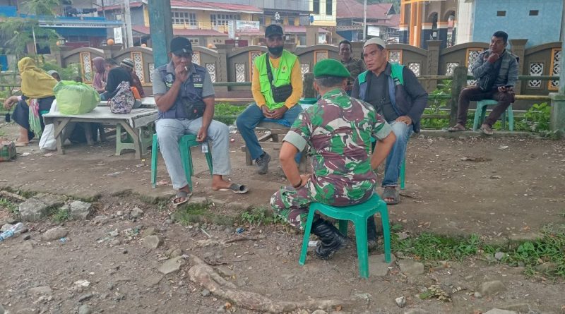 Komsos Serma Alwi Genda,Ajak Warga Saling Bahu Membahu Untuk Menciptakan lingkungan Kondusif Dan Aman