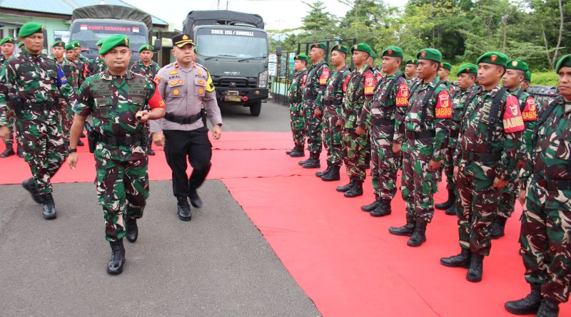 Kodim 1311/Morowali Apel Gelar Pasukan Dalam Rangka Kesiapan Pengamanan Pemilihan Kepala Daerah Serentak  Kabupaten Morowali dan