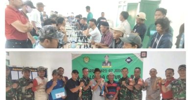 Danramil Jonggol Mayor ARM, Edy Suryana Gelar Lomba Catur Menyambut HUT RI ke 79.