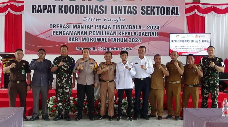 Menghadapi Pilkada Serentak Tahun 2024,Polres Morowali Gelar Rakor Lintas Sektoral