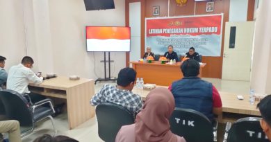 Polres Morowali Gelar Pelatihan Penegakan Hukum Terpadu Pilkada 2024