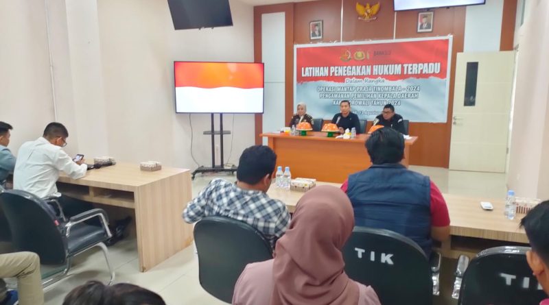 Polres Morowali Gelar Pelatihan Penegakan Hukum Terpadu Pilkada 2024