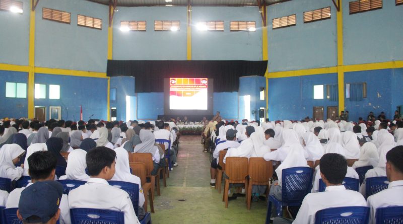 Army Goes To School: Seribu PelajarTingkat SD-SMA Di Morowali Antusias Mengikuti Pembekalan Wawasan Kebangsaan