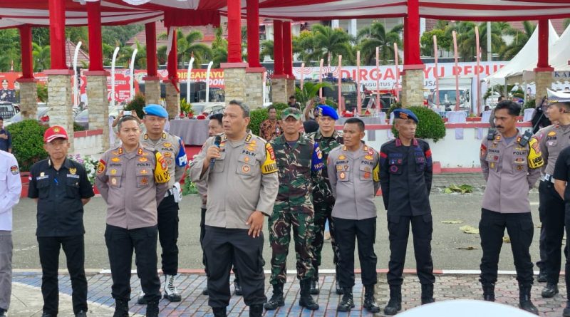 Pengamanan Pilkada 2024,Simulasi Sispamkota Polres Morowali Melibatkan Lebih Dari 400 Peserta Berbagai Instansi 