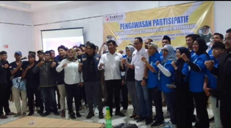 Bawaslu Purwakarta Adakan Sosialisasi Kegiatan Pengawasan Partisipatif,Untuk Pemuda Se-Purwakarta Dalam pengawasan pilkada 2024