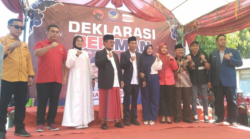 Pasangan Imron Rosyadi dan Agus diiringi Kesenian Burok Resmi Mendaftar Ke KPU