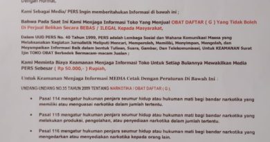 Klarifikasi Terkait Surat Izin Resmi yang Mengatasnamakan Media Nasional Sorottipikor