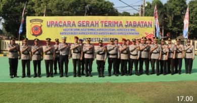 Kapolresta Cirebon Pimpin Sertijab Para Kasat hingga Kapolsek Jajaran