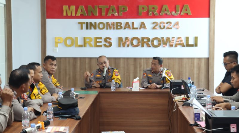 Polres Morowali Gelar Anev Oprasi Mantap Praja Tinombala pada Pilkada 2024