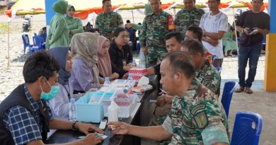 Dalam Rangka Memperingati  HUT TNI Ke-79 Kodim 1311/Morowali Gelar Bakti Sosial Donor Darah