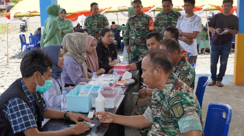 Dalam Rangka Memperingati  HUT TNI Ke-79 Kodim 1311/Morowali Gelar Bakti Sosial Donor Darah