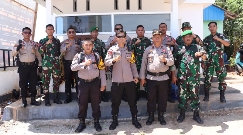 Jelang Pengundian Nomor Urut Paslon Bupati Dan Wakil Bupati Morowali 2024, TNI Dan Polri Perketat Pengamanan