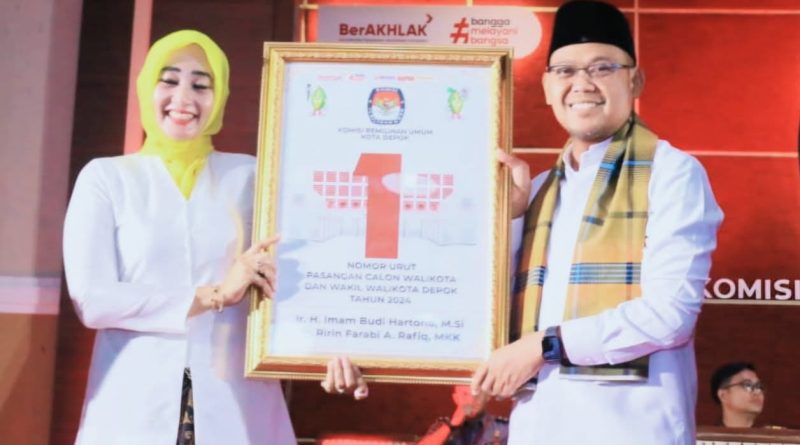 Hasil Penetapan Nomor Urut Pilkada Depok 2024: Paslon Bang Iman dan Dr. Ririn Resmi Nomor 1