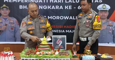 Satlantas Polres Morowali Gelar Syukuran (HUT) Lalu Lintas Bhayangkara ke-69