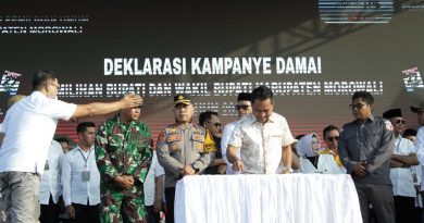 Polres Morowali Gelar Pengamanan Deklarasi Kampanye Damai PILKADA Morowali Tahun 2024