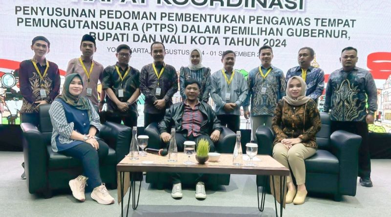 Panwascam Pulau Sebuku Wakili Kalimantan Selatan dalam Rakor Pembentukan PTPS Pemilu 2024 di Yogyakarta