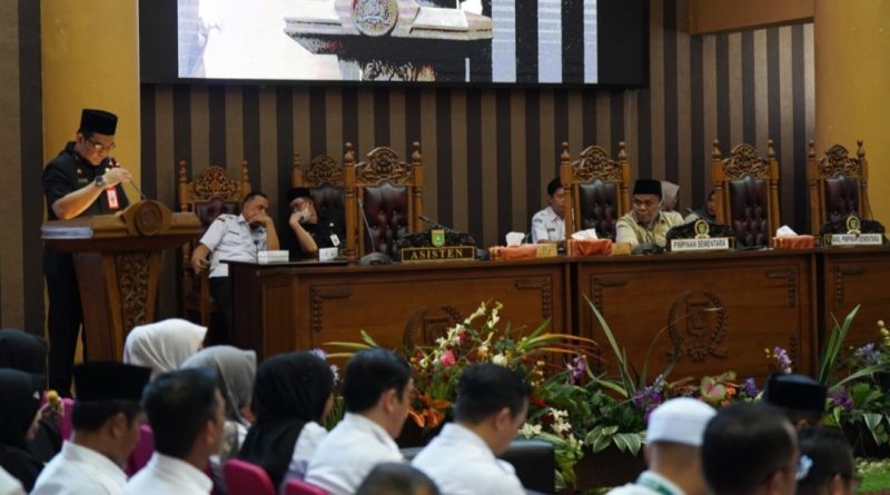 DPRD Tanah Bumbu Gelar Rapat Paripurna Jawaban Bupati Terkait Raperda Perubahan Perda Nomor 19 Tahun 2022