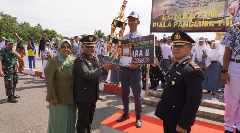 HUT TNI Ke 79 , Rp. 69 Juta Rupiah Dibagikan Juara Lomba PBB Tingkat SD, SMP Dan SMA Di Morowali