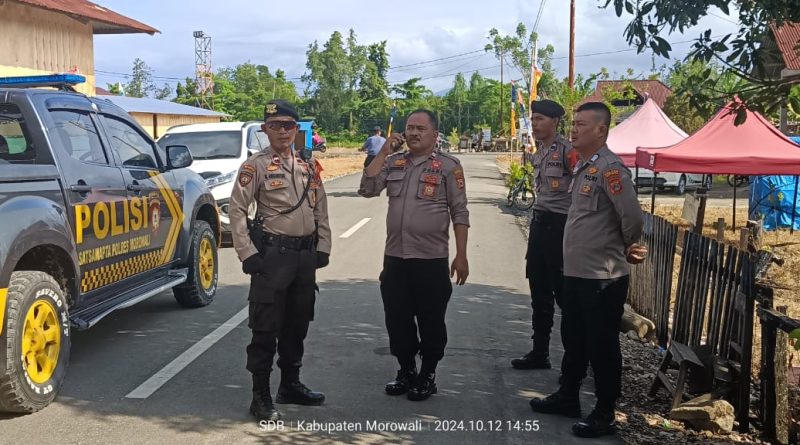 Polres Morowali Gelar Pengamanan MTQ Tingkat Kabupaten Di Desa Kolono