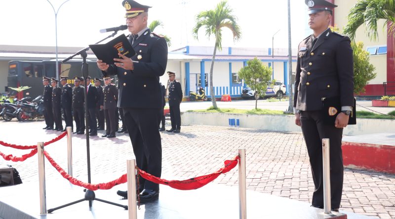 Upacara Peringatan Hari Sumpah Pemuda ke-96 Wakapolres Morowali Bertindak Sebagai Inspektur