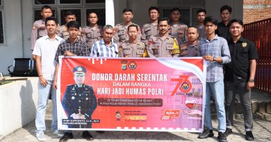 Puluhan Personel Polres Morowali Berpartisipasi Donor Darah untuk Peringati HUT Ke-73 Humas Polri