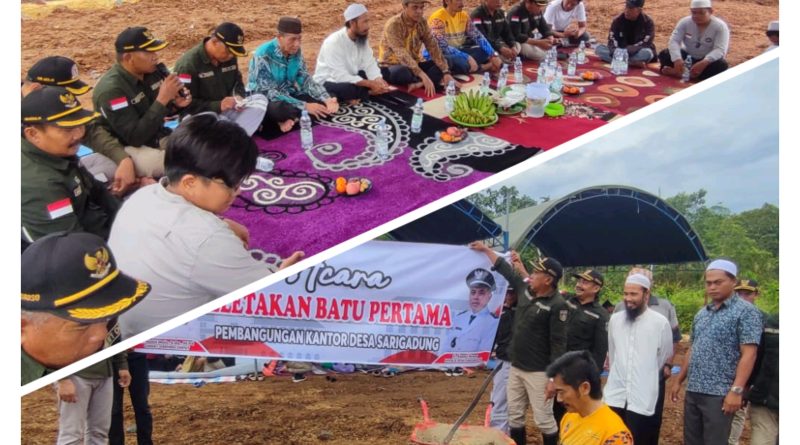 Peletakan Batu Pertama Pembangunan Kantor Desa Sarigadung: Langkah Maju untuk Pelayanan Publik