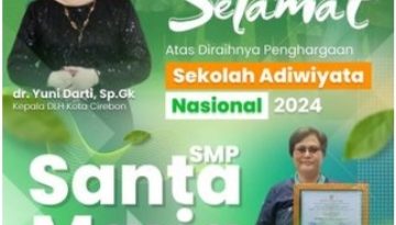 “SMP Santa Maria Raih Penghargaan Sekolah Adiwiyata Tingkat Nasional Tahun 2024”